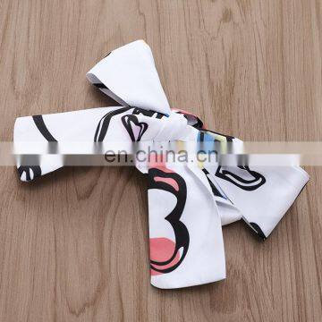 2019 Summer Fly Sleeved White Love Heart Print Bodysuit Rompers Kids Girls Bodysuits photo-3