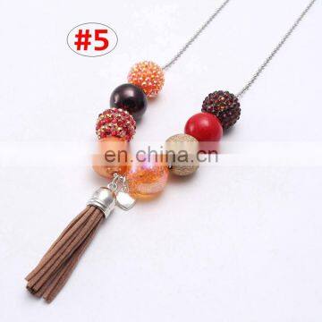 Halloween Children Necklace With Fringe Girl Sweet Candy Bubble Beads Necklace 6Styles photo-5