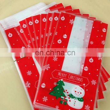 Hoomall 1000PCs Christmas Self Sealing Bag Plastic Candy Cookies Pouches Gift Bag Self Adhesive Resealable New Year Gift Bags