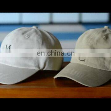 China Gold supplier custom fashion dad hat cap , unstructured men hats