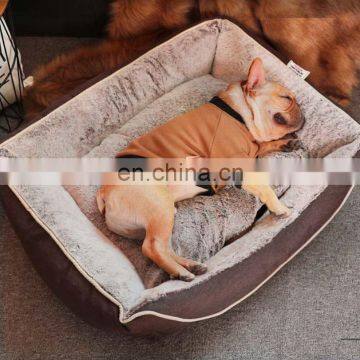 Durable Pet Bed Machine Washable Medium Dog Bed Comfortable Plush Puppy Pet Sofa photo-3