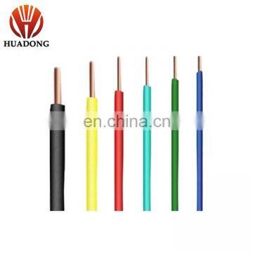 Factory best selling Yellow green H07V-K Cable 6mm2 PVC insulation flexible conductor without sheath equipment wire