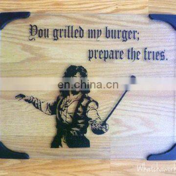 Tempered Frost Glass Cutting Board With Silk Screen Printing photo-2