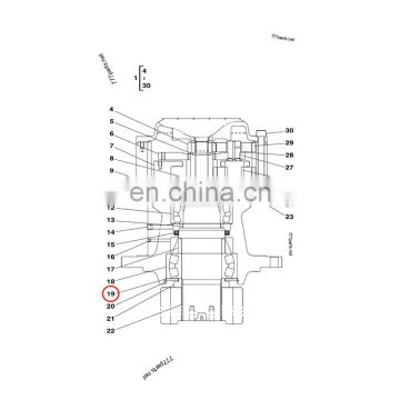 FOMI KSC0213 CX290 CX330 CX350  Bearing Cover in stock