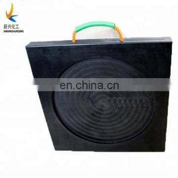 PE OEM Stabilizer Support Block / Uhmwpe Crane Outrigger Pad Crane Leg Support Pad