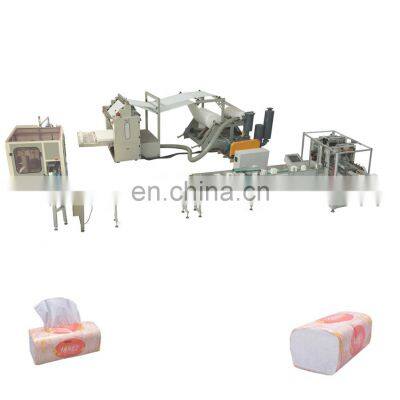 Automatic face tissue paper production line