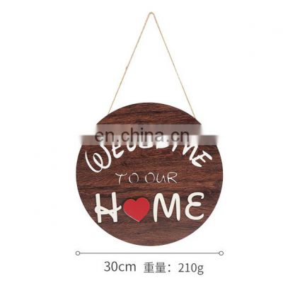 Wooden Welcome Door Sign, Home Festival Decoration Sign Welcome Wooden Door Sign