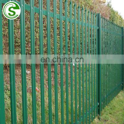 UK widely used heavy duty palisade fencing design anti vandalism boundary ultimate security fences