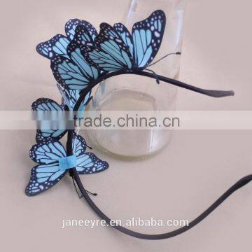 New Coming Cloth Simulation Butterfly Headband For Grils photo-2