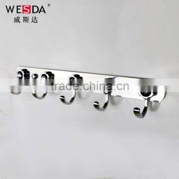 Decorative Stainless Steel Clothes Hook with black diamond(302)