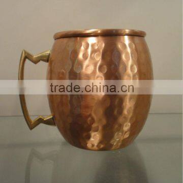 16oz Manufacturer Moscow Mule Copper Mug From INDIA HAMMERED FDA APPROVED