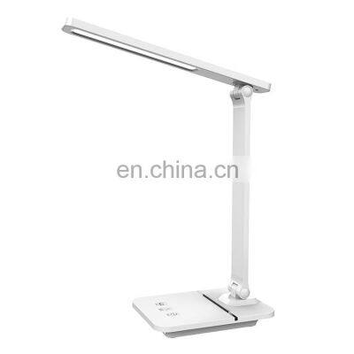 Portable Multi Function led desk lamp smart features 3 levels elegant adjustable touch on led study desk table