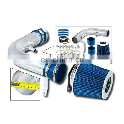 AUSO Blue Air Intake System Kit W/Blue Filter For 03-06 Infiniti G35 High Flow Short Ram