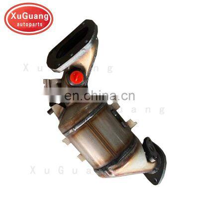 XUGUANG high quality direct fit factory supplier exhaust front catalytic converter for Toyota prado 4000 new model