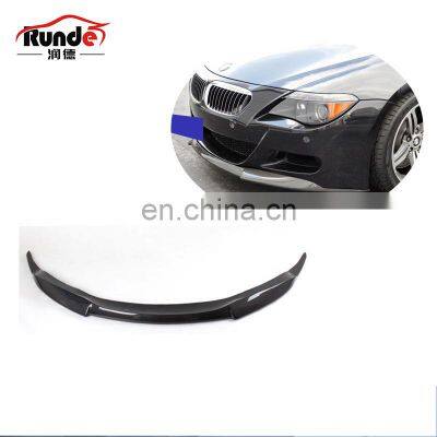 Runde Perfect Fitment Front Spoiler For 06-10 BMW 6 Series E64 M6 Car Front Shovel Carbon Fiber Front Lip Spoiler