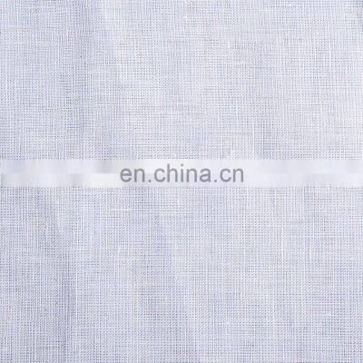 Stock Yarn Dyed Plain Fabric Prewash Linen Sheer Fabric photo-4