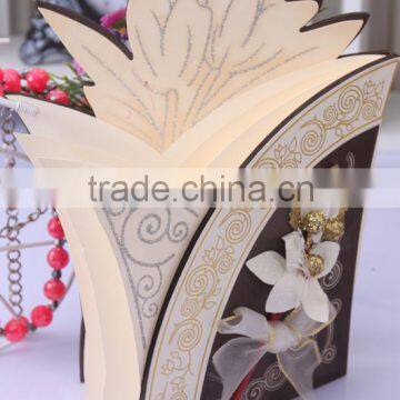 2016 Novelty Products Indian Wooden Wedding Invitation Cards With Flower photo-3