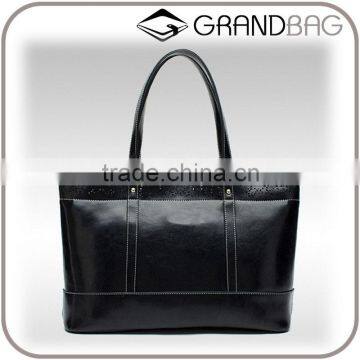 2016 Fashion Hollow Out Carve Pattern Genuine Leather Handbag Classic Shoulder Bag for Women photo-2