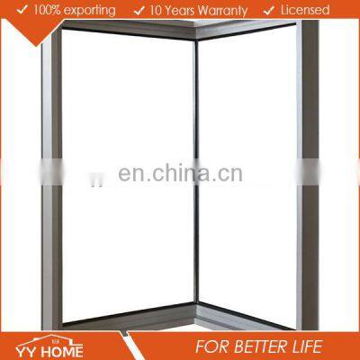 YY Home Corner Butt Joint Glass Window Aluminum Profile Sliding Windows Single Glazed Aluminum Windows