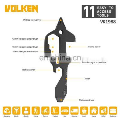 Stainless Steel Multifunctional Tools Outdoor Camping Portable Screwdriver Head Pocket Tools Gift photo-2