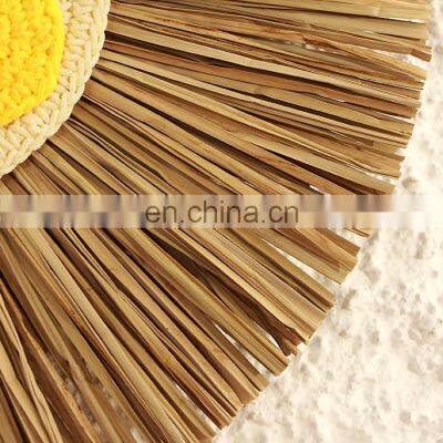 Hot Sale New Arrival Lion Customized Rustic Seagrass Wall Hanging Decoration Straw Rustic Art Decor Cheap Wholesale photo-3