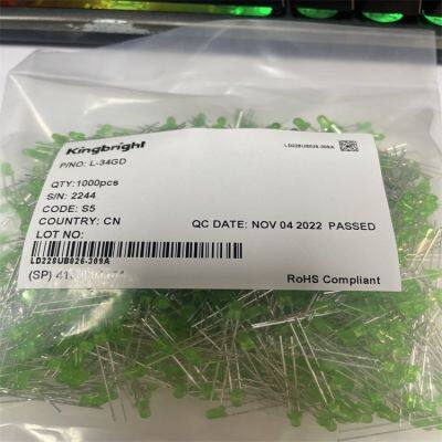 L34GD Kingbright Standard LEDs - Through Hole L-34GD 1000 2244 photo-2