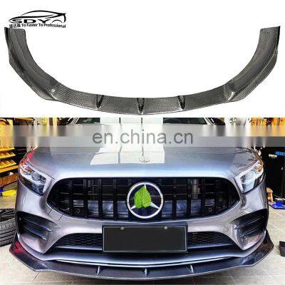 C118 CLA Carbon Fiber FD Style Front Lip Front Bumper lip Front Splitter For Mercedes Benz C118 CLA CLA45