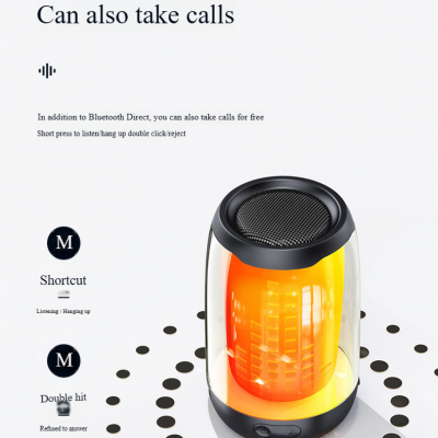 Portable Led Screen Outdoor Subwoofer New Gadgets 2024 Projector Extra-High Battery Colorful Lights Bluetooth Speaker