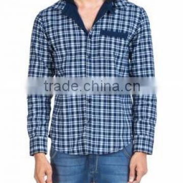 Shirt men casual plaid shirt