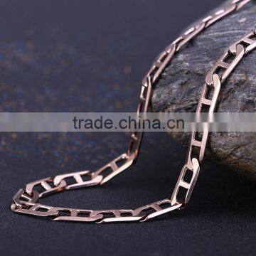 Chains Necklaces Type Simple Link Chain Jewelry Chain Decorative Chain Coffee Gold Plated Necklace photo-3