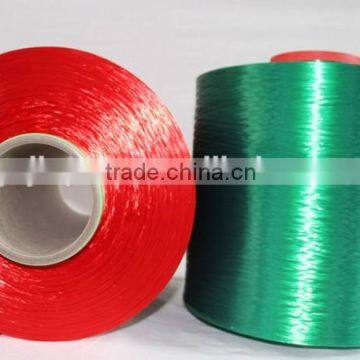 Eco-friendly colored High Tenacity super low shrinkage industrial Polyester Yarn