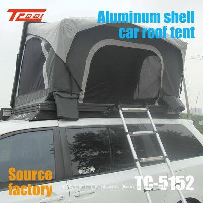 Quick Opening Car Roof Tent for Outdoor Camping, no Need to Set Up. Side Opening Sunshade and Rainproof Aluminum Alloy SUV Car Hardtop Tent photo-3