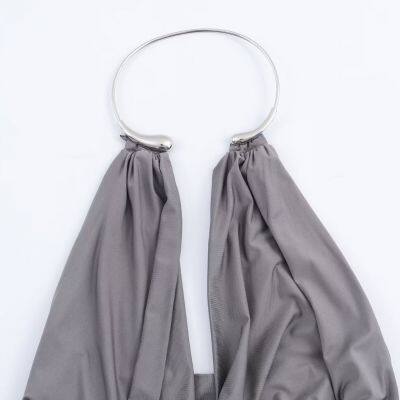 2025 New Fashionable Elegant Women's Dress With Jewelled Collar photo-2