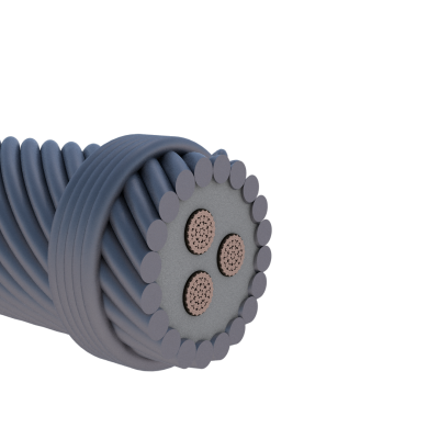 Нагревательный кабель для добычи нефти для полого штанга насоса