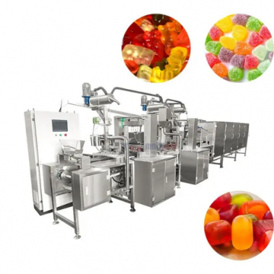 450kg/h Industrielle Gummibärchen-Produktionslinie zum Verkauf