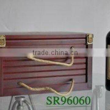 Searuns SR96060 Wooden Wine Gift Box Wholesale For 6 Bottles