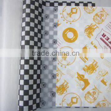 printed wax coated paper for sandwich Wrapping paper