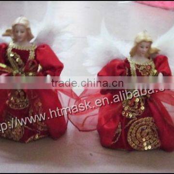 Christmas gifts in red cloth decorated Christmas Angel Christmas decoration small ornaments 14''