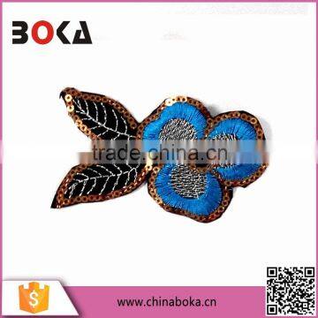 BOKA Paillette Embroidered Flower Applique Patches