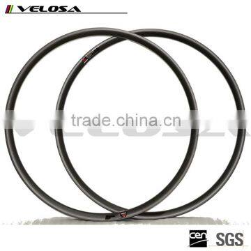 Velosa Toray T700 Carbon Fiber 27.5r carbon tubeless hookless XC mtb rims width 27mm beadless 650B rim