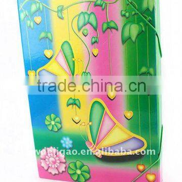 Cartoon Color Artwork Color Art Paper Desktop File Box for Office Stationery Cardboard A4 or FC Size