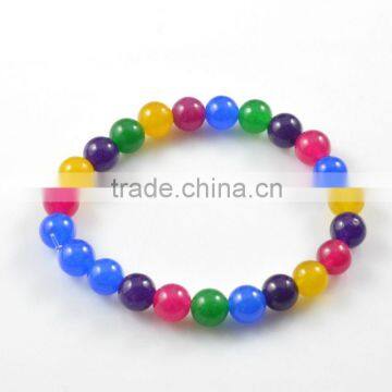 8mm bead colorful natural stone bracelet alibaba in spain from factory price