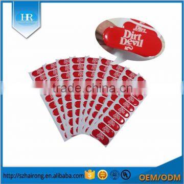 High Quality 3D Resin Exopy Logo Crystal Plastic Sticker