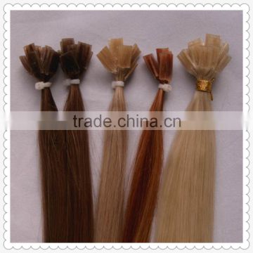 wholesale fashionalbe pre-bonded flat tip cheap real human hair extensions