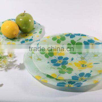 Anniversary gifts tempered glass plate