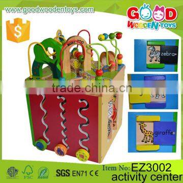 Four Sides Educational Wooden Cube Box Game Kindergarden Activity Play Cube Center Baby Toys Quality Choice photo-4