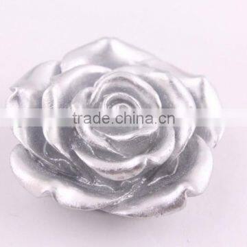 2014 Newest fashion resin flower shaped beads in bulk!Loose resin rose beads for kids necklace jewelry!