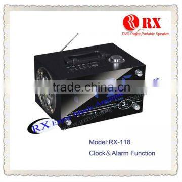 Portable Speaker with Alarm Clock RX-118