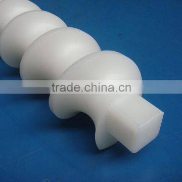 Engineering Plastic CNC Machining Uhmw-pe Plastic Conveyer Screw Rod for Bottle Extuder photo-5