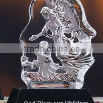 Sculpture crystal trophy